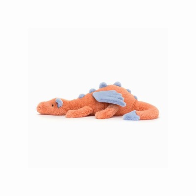 Jellycat Persimmon Dragon USA | 57432XZIH